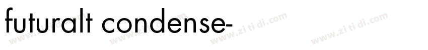 futuralt condense字体转换